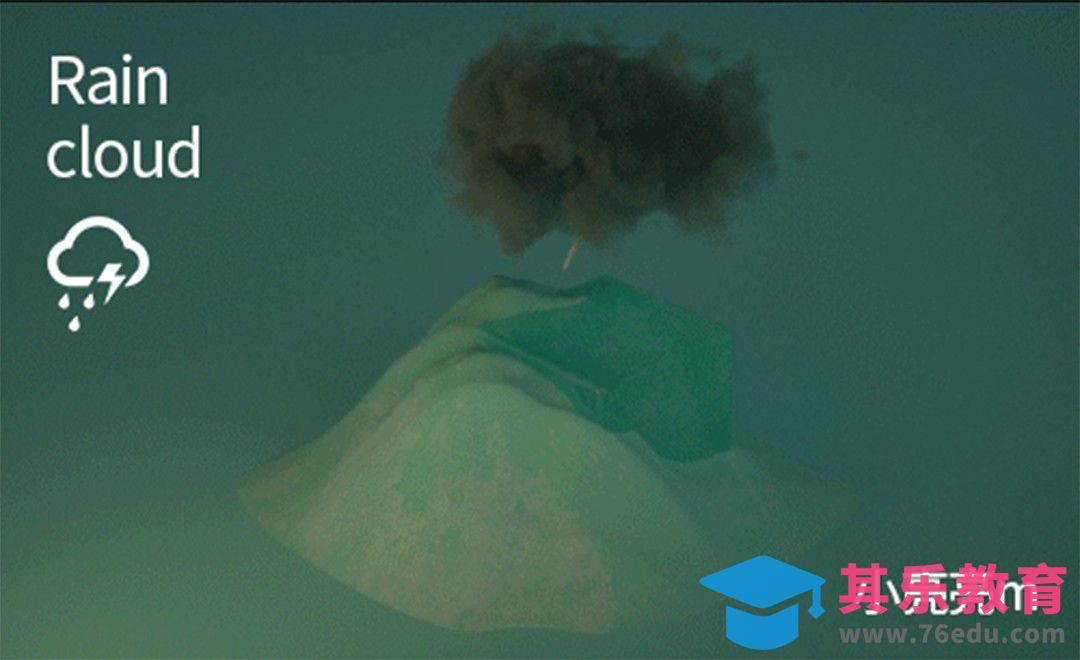 C4D-雷雨小动效[虎课网C4D设计视频教程][产品数码建模MP4教程全集 ]-第1张图片-我要自学网