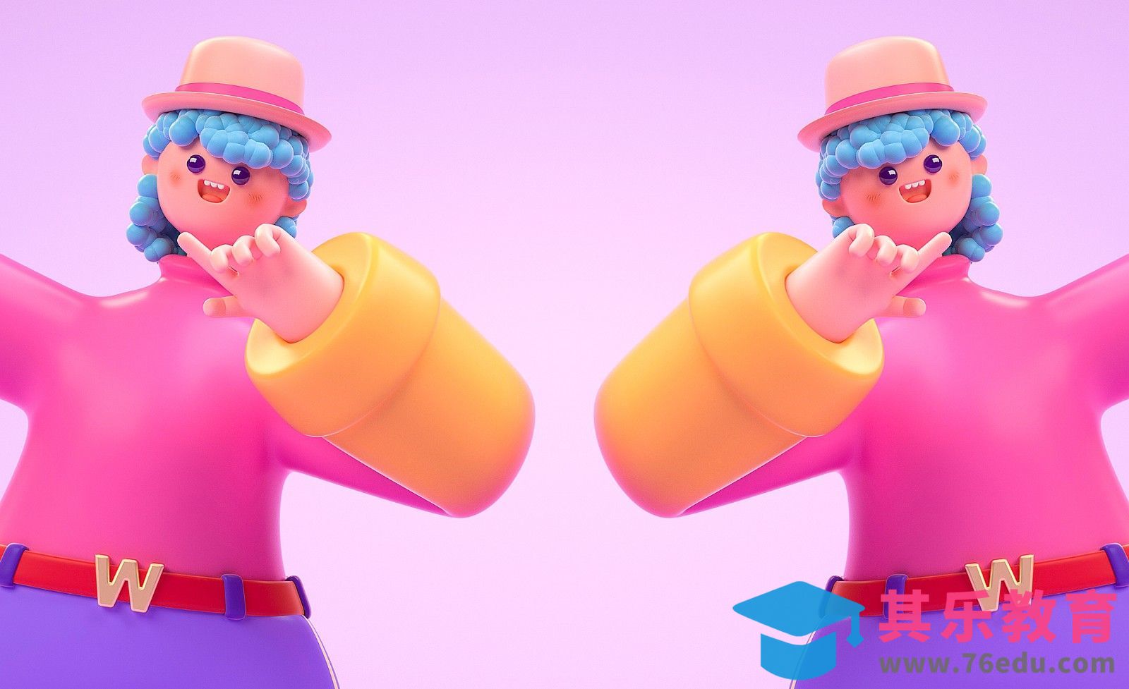 C4D+OC-卡通人物发型配饰建模[虎课网C4D设计视频教程][产品数码建模MP4教程全集 ]-第1张图片-我要自学网