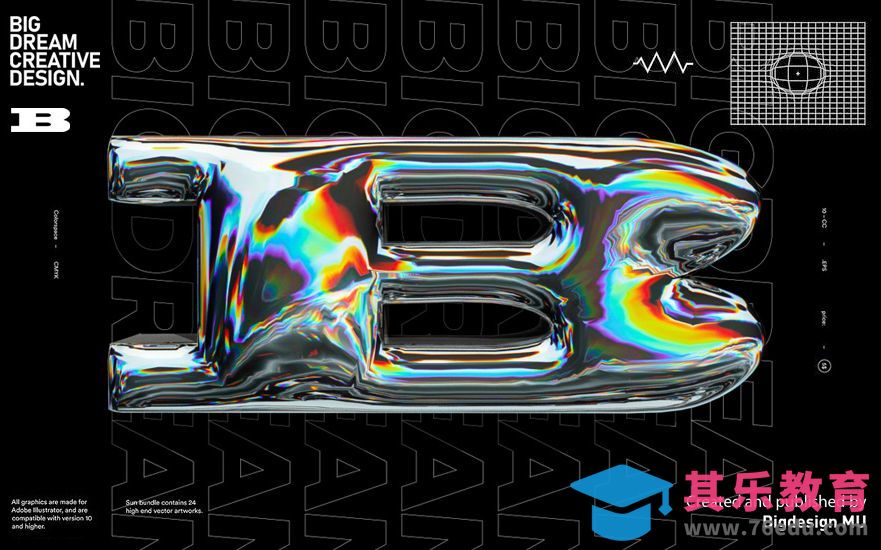 PS-5分钟打造液态金属3D字体[虎课网平面设计视频教程][字体设计教程MP4高清全集 ]-第1张图片-我要自学网