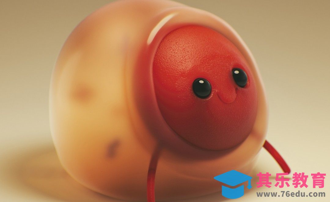C4D+OC-“可爱的痘儿”建模渲染[虎课网C4D设计视频教程][产品数码建模MP4教程全集 ]-第1张图片-我要自学网