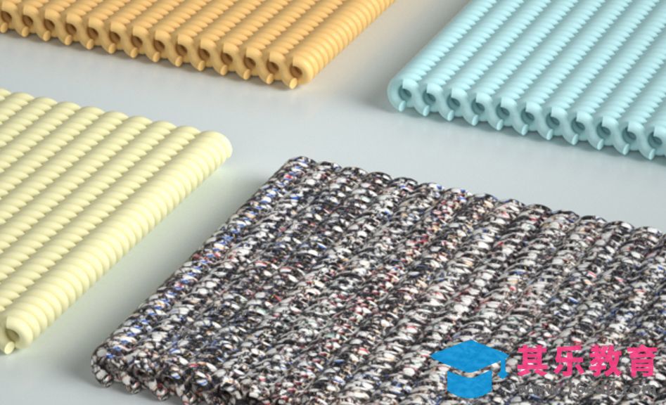 C4D+OC-编织布料小场景[虎课网C4D设计视频教程][产品数码建模MP4教程全集 ]-第1张图片-我要自学网