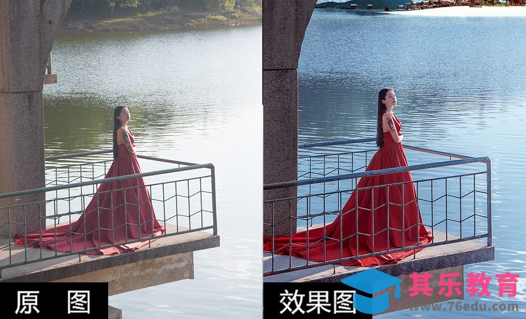 PS-普通水面调色教学[虎课网手机摄影入门视频教程][MP4产品摄影教程全集 ]-第1张图片-我要自学网