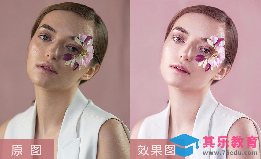 PS-花朵女人像精修[虎课网手机摄影入门视频教程][MP4产品摄影教程全集 ]-第1张图片-我要自学网