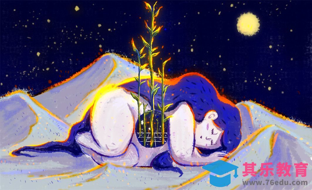 SAI-板绘-在夜晚的沙漠中做了个梦[虎课网绘画插画视频教程][ipad商业插画MP4教程全集 ]-第1张图片-我要自学网