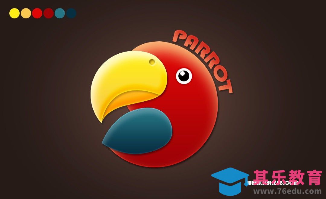 PS-鹦鹉LOGO[虎课网品牌设计视频教程][logo包装设计教程全集MP4 ]-第1张图片-我要自学网