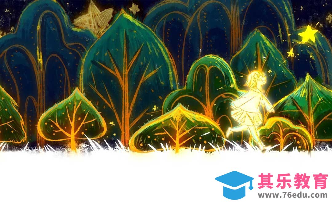 SAI2-板绘儿童插画-追逐星星的夜晚[虎课网绘画插画视频教程][ipad商业插画MP4教程全集 ]-第1张图片-我要自学网