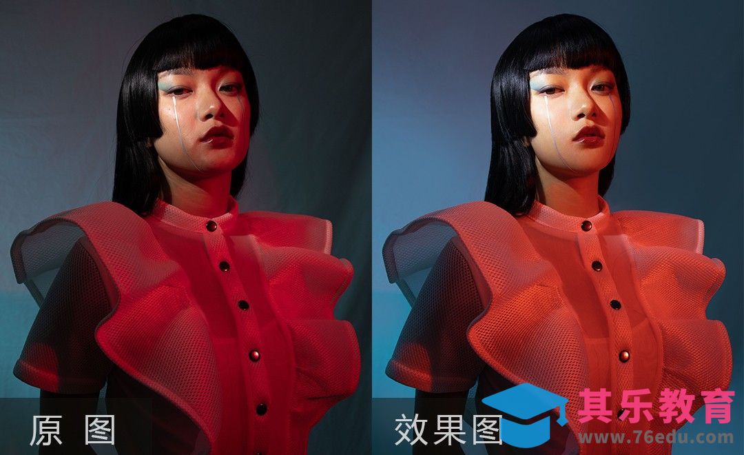 PS-赛博朋克人像精修[虎课网手机摄影入门视频教程][MP4产品摄影教程全集 ]-第1张图片-我要自学网