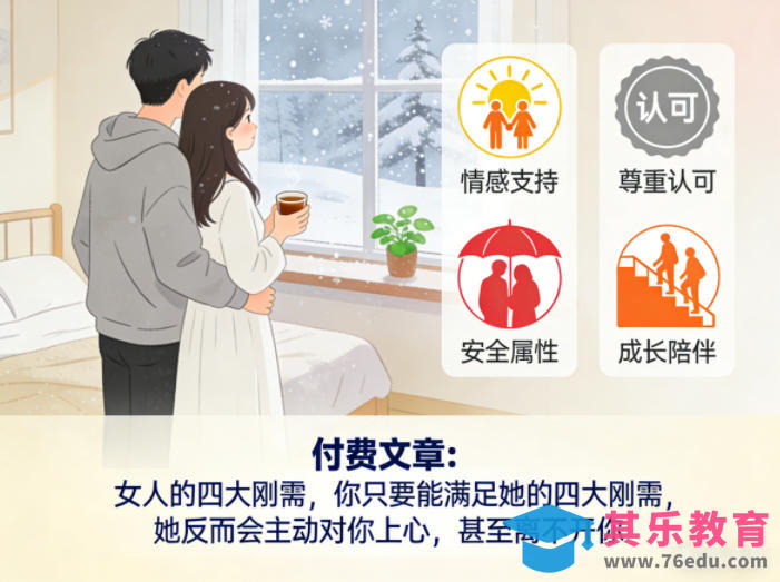 付费文章：女人的四大刚需，你只要能满足她的四大刚需，她反而会主动对你上心，甚至离不开你-第1张图片-我要自学网