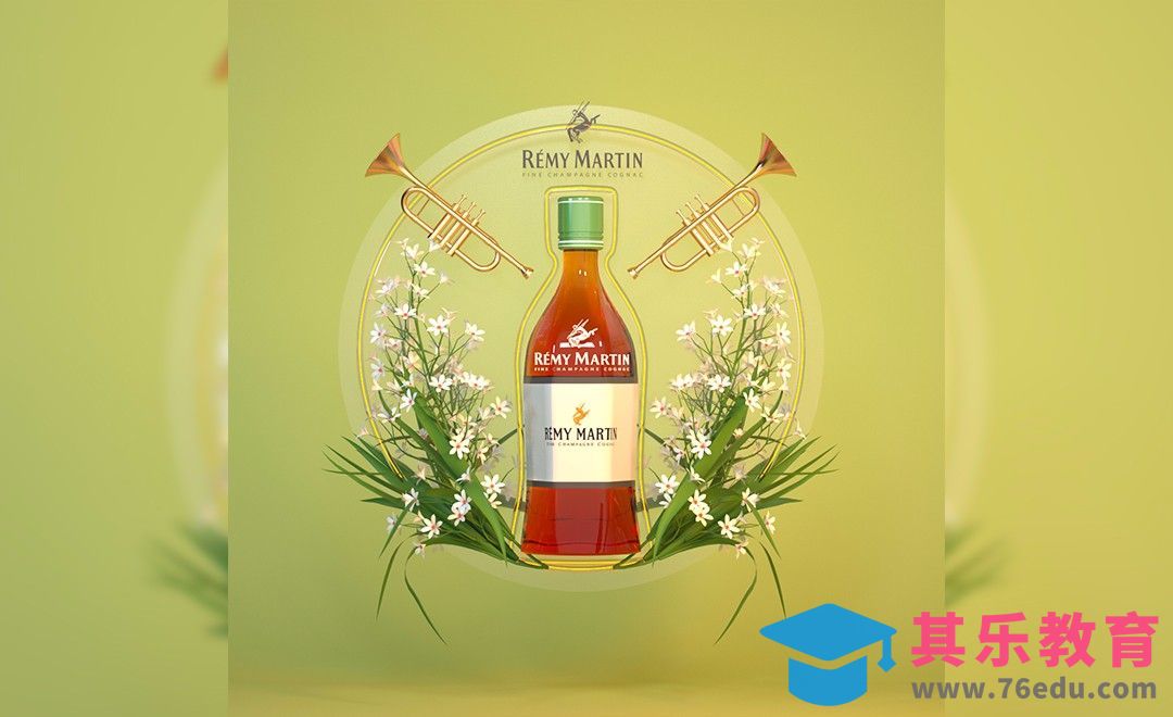 C4D-鲜花美酒海报[虎课网C4D设计视频教程][产品数码建模MP4教程全集 ]-第1张图片-我要自学网