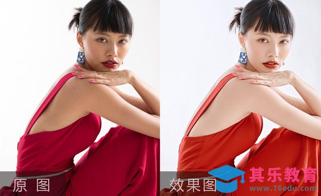 PS-新年红装人像精修[虎课网手机摄影入门视频教程][MP4产品摄影教程全集 ]-第1张图片-我要自学网