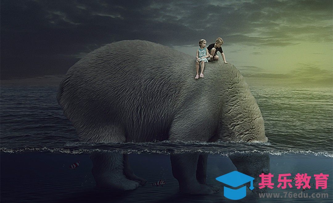 PS-北极熊和小孩的旅程·奇幻[平面设计视频教程][海报设计MP4高清全集 ]-第1张图片-我要自学网