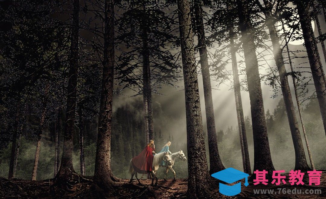 PS-月洒林间照归人-意境合成[平面设计视频教程][海报设计MP4高清全集 ]-第1张图片-我要自学网