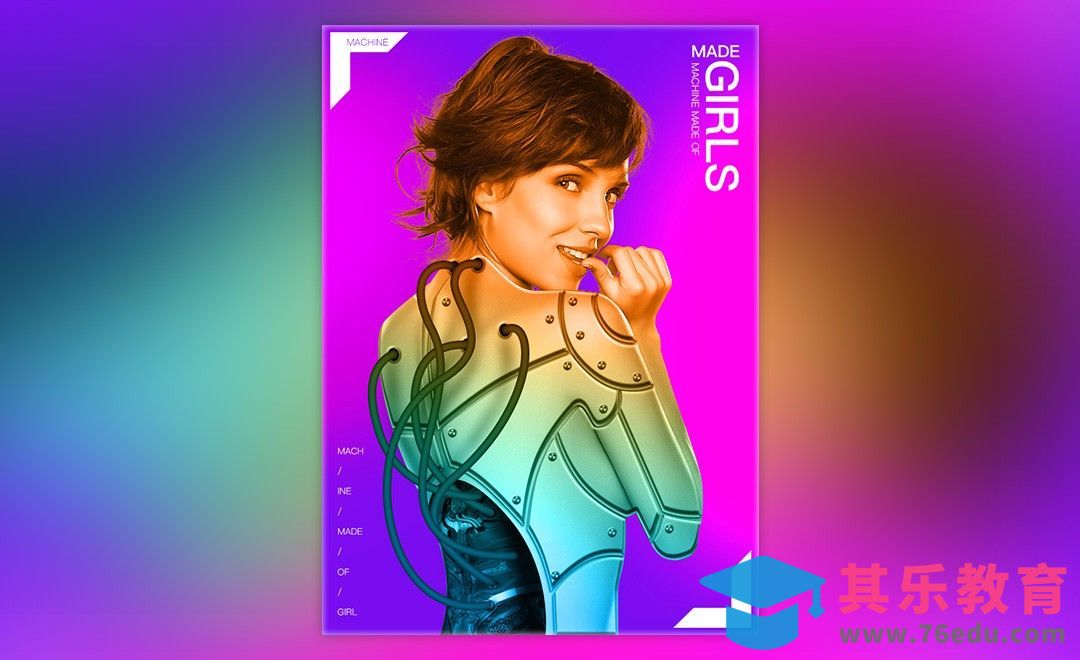 PS-仿真机器人效果合成[虎课网平面设计视频教程][图片排版配色MP4高清全集 ]-第1张图片-我要自学网