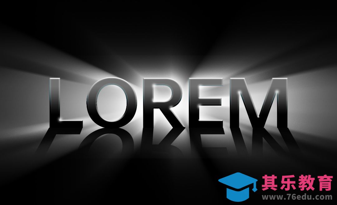 PS-发光字效的制作[虎课网平面设计视频教程][字体设计教程MP4高清全集 ]-第1张图片-我要自学网