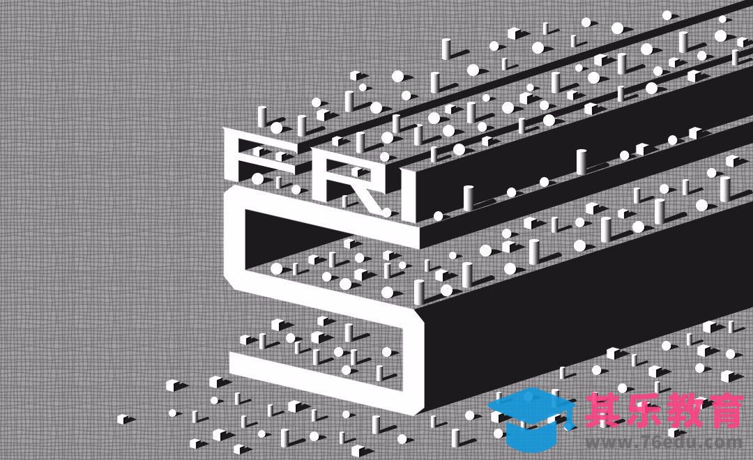 PS-几何FRI5[虎课网平面设计视频教程][字体设计教程MP4高清全集 ]-第1张图片-我要自学网