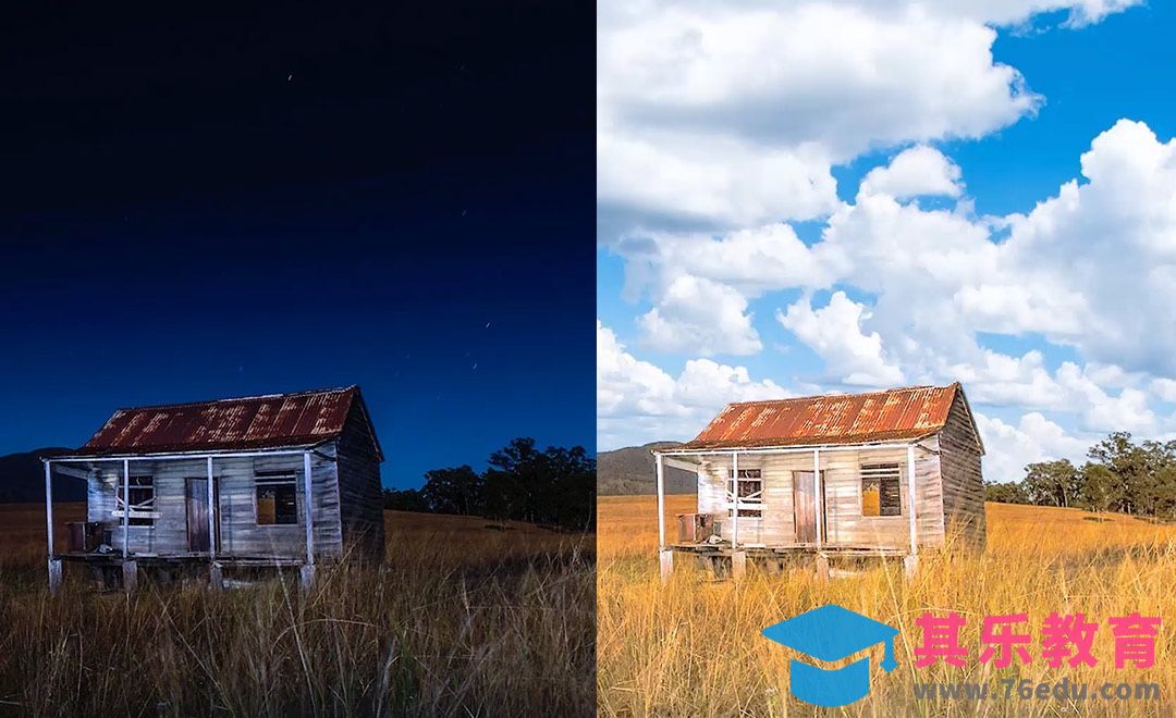 PS-黑夜变白天[虎课网最新视频教程][免费高清MP4教程全集 ]-第1张图片-我要自学网