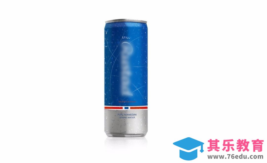 PS-易拉罐产品鼠绘[虎课网电商产品精修视频教程][最新PS修图教程全集MP4 ]-第1张图片-我要自学网