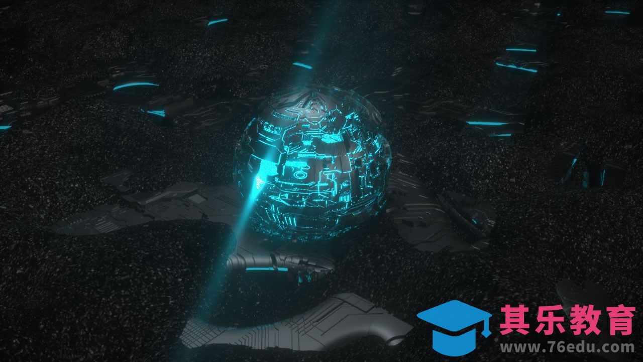 C4D-科技概念动画：镜头一 （上集）[虎课网C4D设计视频教程][产品数码建模MP4教程全集 ]-第1张图片-我要自学网