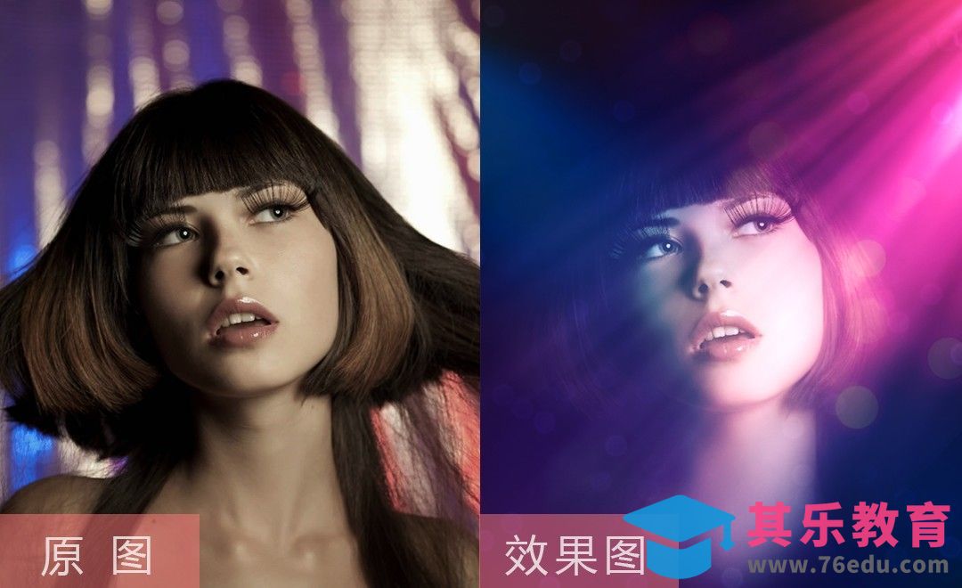 PS-如何应用素材打造人物梦幻光影效果？[虎课网手机摄影入门视频教程][MP4产品摄影教程全集 ]-第1张图片-我要自学网