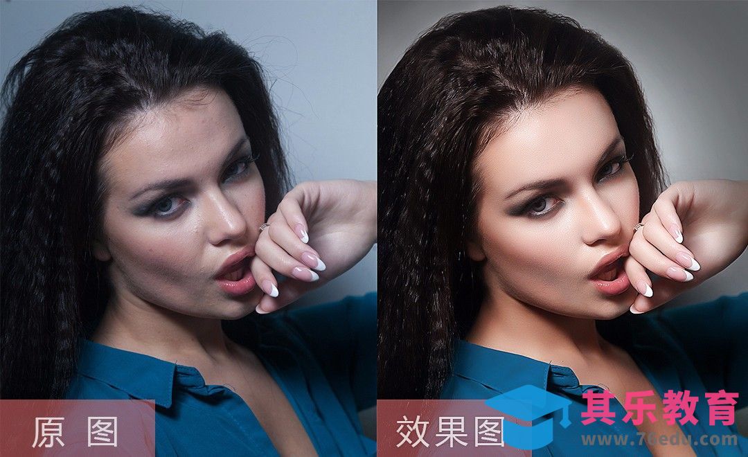 PS-黑发女人像精修[虎课网手机摄影入门视频教程][MP4产品摄影教程全集 ]-第1张图片-我要自学网