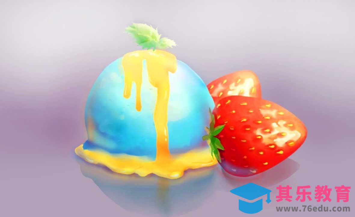 SAI-简单粗暴绘制甜品[虎课网绘画插画视频教程][ipad商业插画MP4教程全集 ]-第1张图片-我要自学网