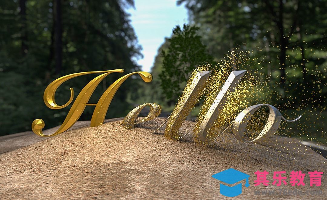 C4D-R20制作金属罗马字体-Prorender渲染器[虎课网C4D设计视频教程][产品数码建模MP4教程全集 ]-第1张图片-我要自学网