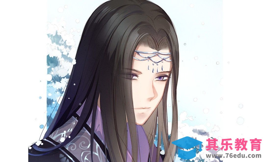 SAI-板绘插画-不勾线简单快速绘制剑网三日系古风头像[虎课网绘画插画视频教程][ipad商业插画MP4教程全集 ]-第1张图片-我要自学网