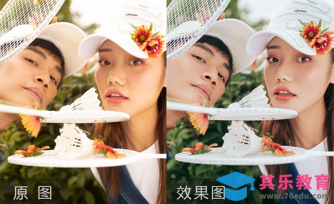 PS-公园运动风情侣人像案例[虎课网手机摄影入门视频教程][MP4产品摄影教程全集 ]-第1张图片-我要自学网