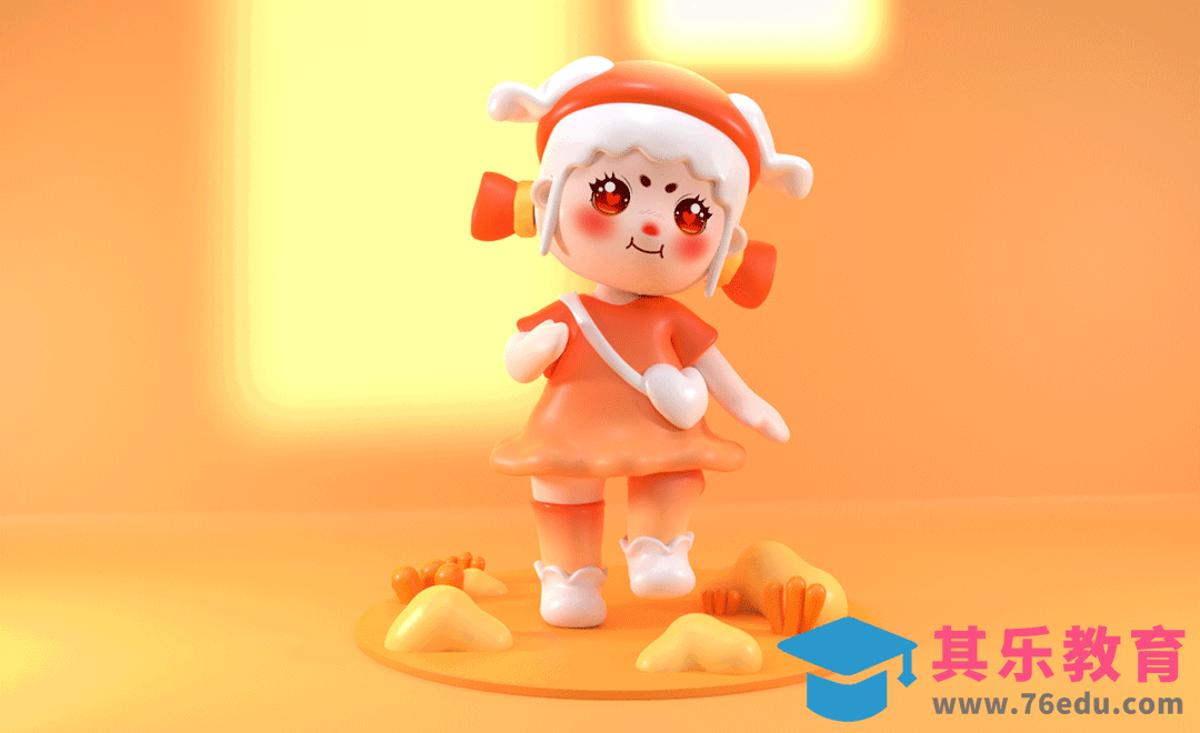 ZBrush+Blender-小女孩IP角色建模[虎课网Blender视频教程][Blender建模教程MP4教程全集 ]-第1张图片-我要自学网