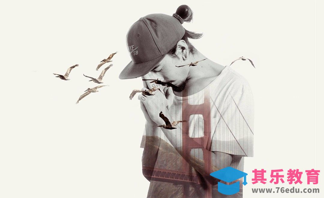 PS-2分钟制作创意人像 双重曝光[平面设计视频教程][海报设计MP4高清全集 ]-第1张图片-我要自学网