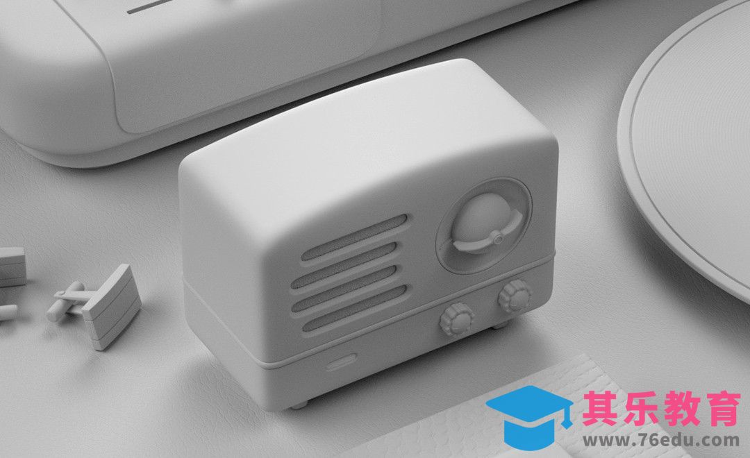 C4D+OC-黑色小音箱建模[虎课网C4D设计视频教程][产品数码建模MP4教程全集 ]-第1张图片-我要自学网