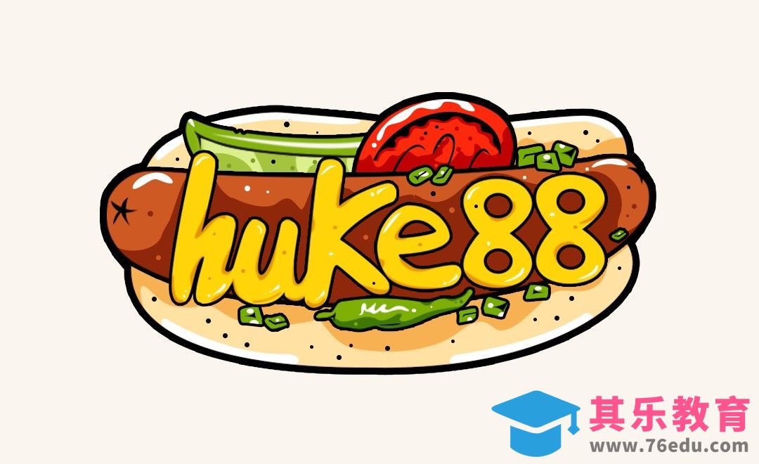 PS-鼠绘-热狗[虎课网绘画插画视频教程][ipad商业插画MP4教程全集 ]-第1张图片-我要自学网