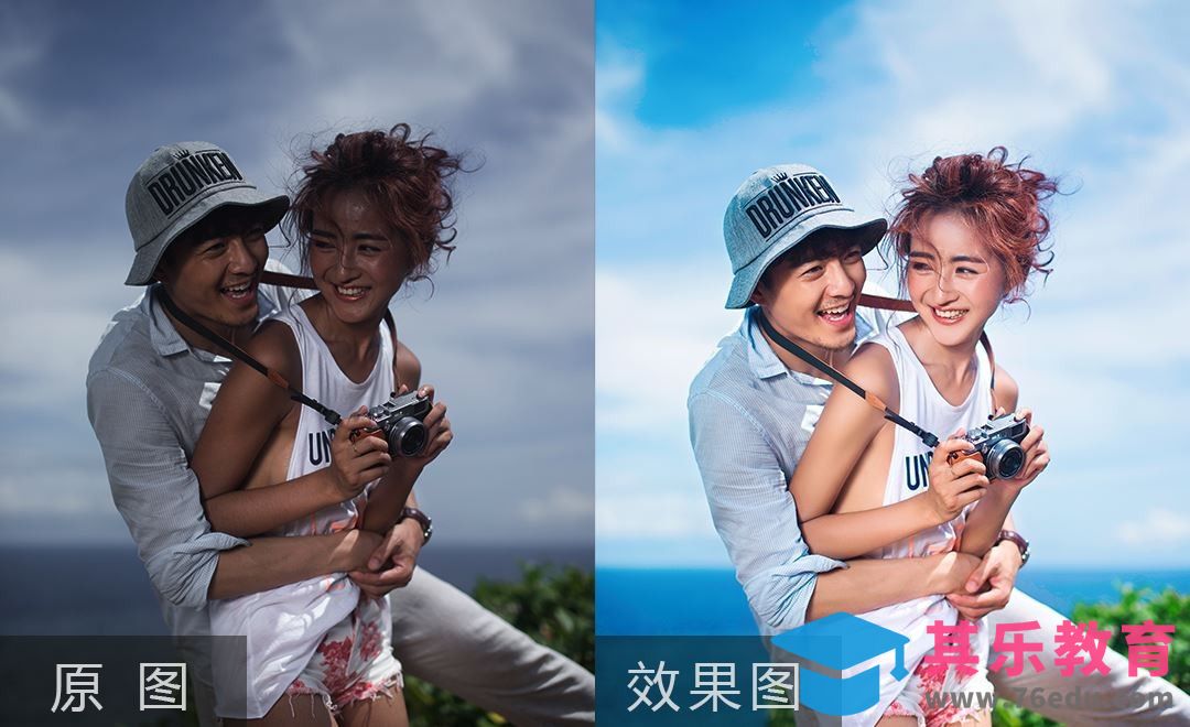 PS-阴暗海边人像后期清新色调[虎课网手机摄影入门视频教程][MP4产品摄影教程全集 ]-第1张图片-我要自学网