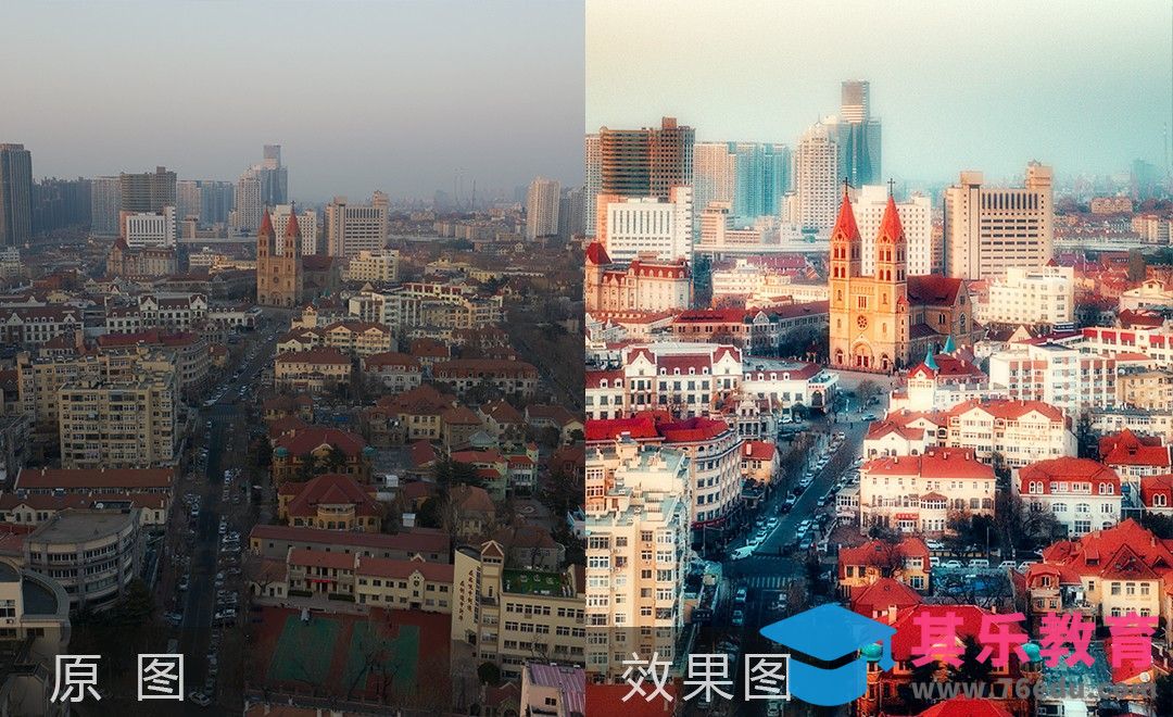 PS-青岛教堂后期教程[虎课网手机摄影入门视频教程][MP4产品摄影教程全集 ]-第1张图片-我要自学网