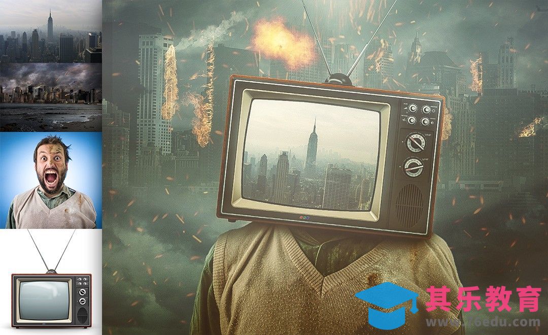 PS-虚拟与现实主题创意合成[虎课网最新视频教程][免费高清MP4教程全集 ]-第1张图片-我要自学网