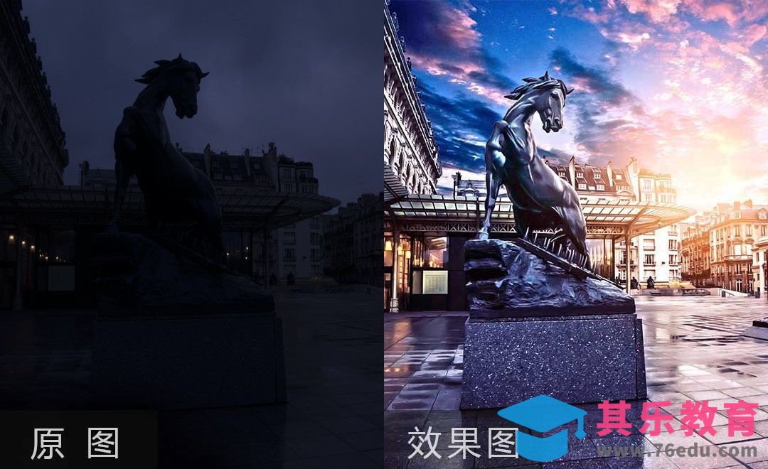 PS-死黑风光图后期修片教程[虎课网手机摄影入门视频教程][MP4产品摄影教程全集 ]-第1张图片-我要自学网