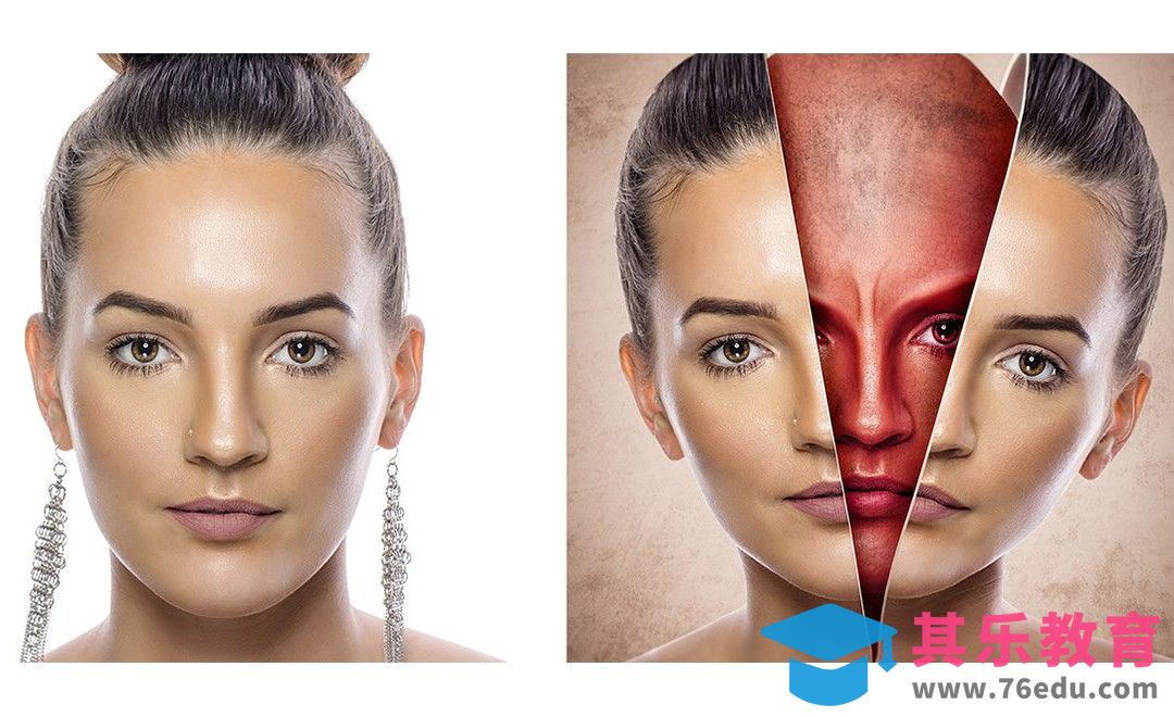 PS-制作科幻头部分裂特效[虎课网最新视频教程][免费高清MP4教程全集 ]-第1张图片-我要自学网