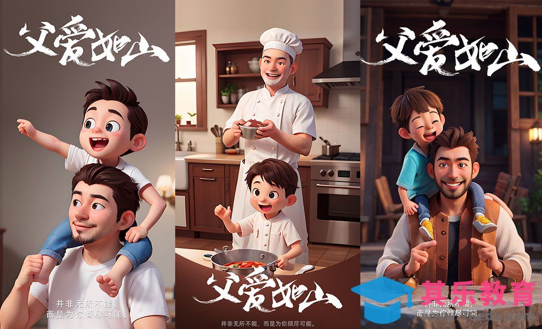 Stable Diffusion+PS-快速产出商用父亲节创意海报kv[虎课网AICG人工智能视频教程][MP4高清全集 ]-第1张图片-我要自学网