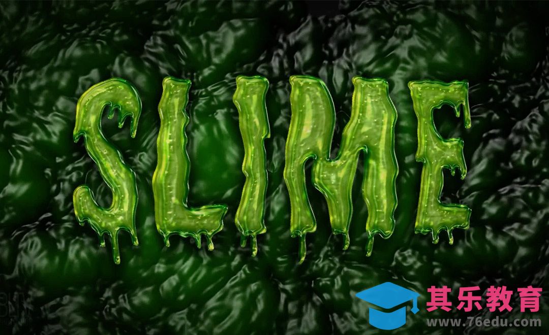 PS-绿色粘液质感文字效果[虎课网最新视频教程][免费高清MP4教程全集 ]-第1张图片-我要自学网