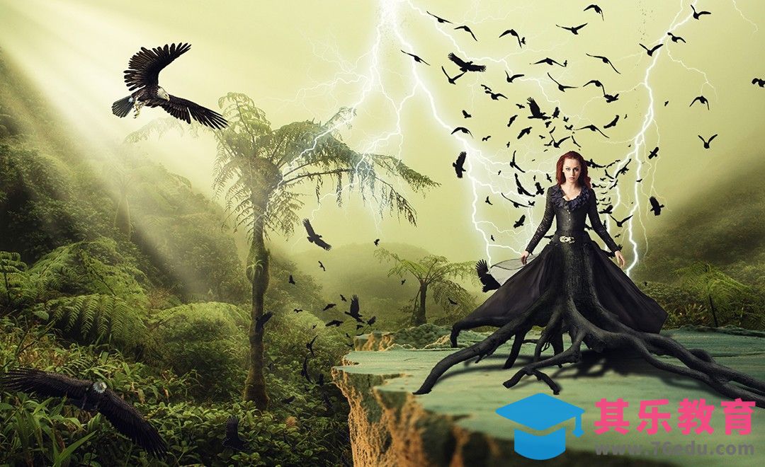 PS-魔女归来-暗黑风[平面设计视频教程][海报设计MP4高清全集 ]-第1张图片-我要自学网