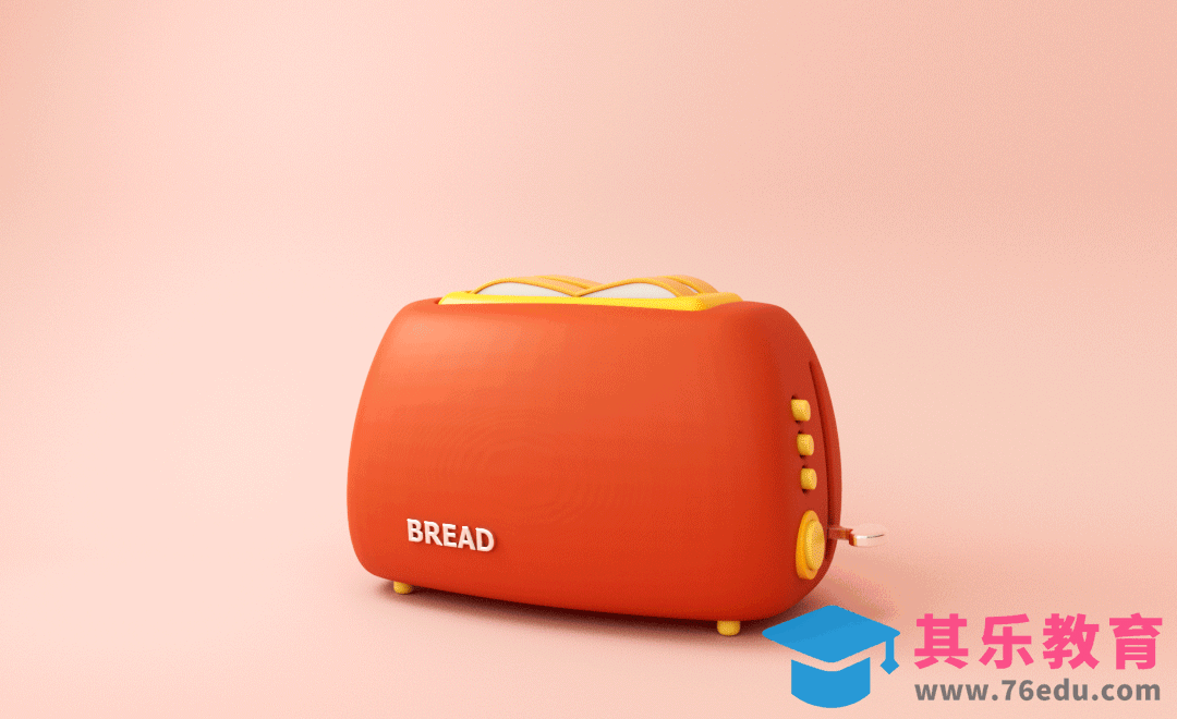 C4D+阿诺德-卡通面包机动画建模[虎课网C4D设计视频教程][产品数码建模MP4教程全集 ]-第1张图片-我要自学网