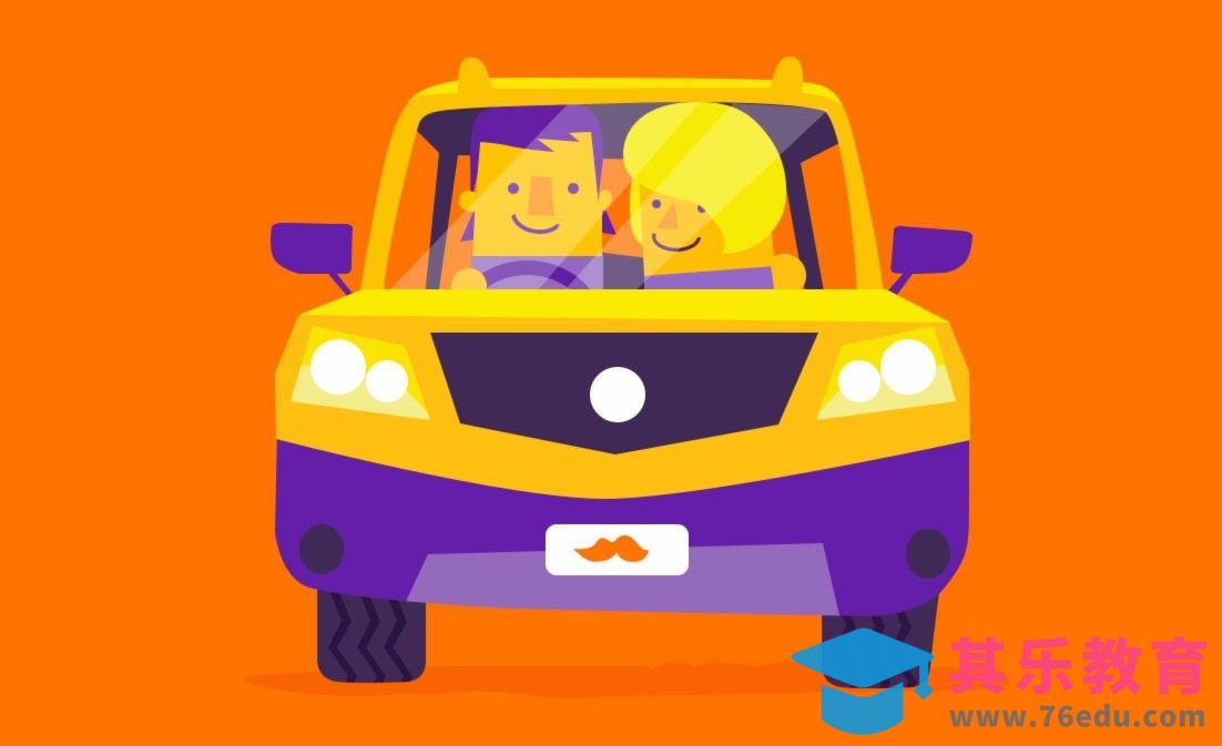 PS-鼠绘插画-开车插画[虎课网绘画插画视频教程][ipad商业插画MP4教程全集 ]-第1张图片-我要自学网