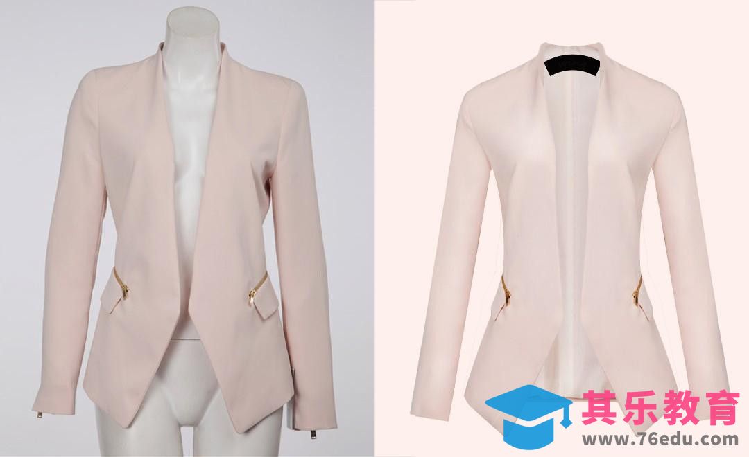 PS-粉色系女式西装精修[虎课网电商产品精修视频教程][最新PS修图教程全集MP4 ]-第1张图片-我要自学网