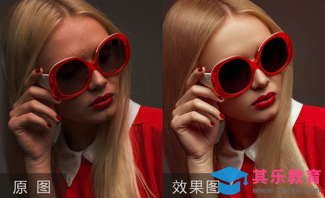 PS-面部瑕疵细节处理[虎课网手机摄影入门视频教程][MP4产品摄影教程全集 ]-第1张图片-我要自学网