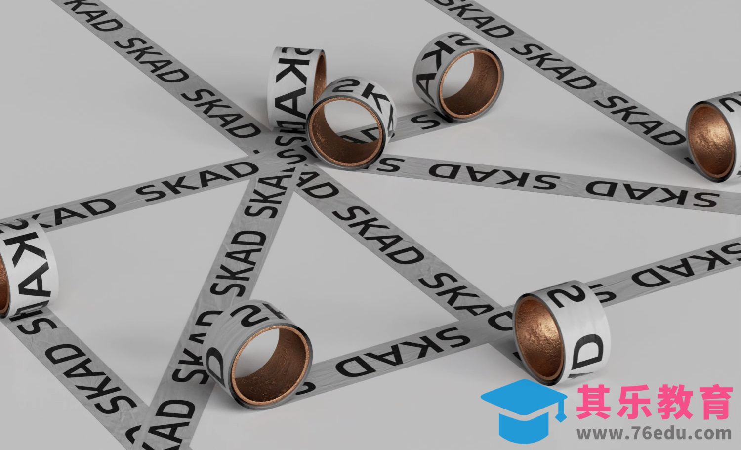 C4D+OC-滚轮粘带动画效果案例[虎课网C4D设计视频教程][产品数码建模MP4教程全集 ]-第1张图片-我要自学网