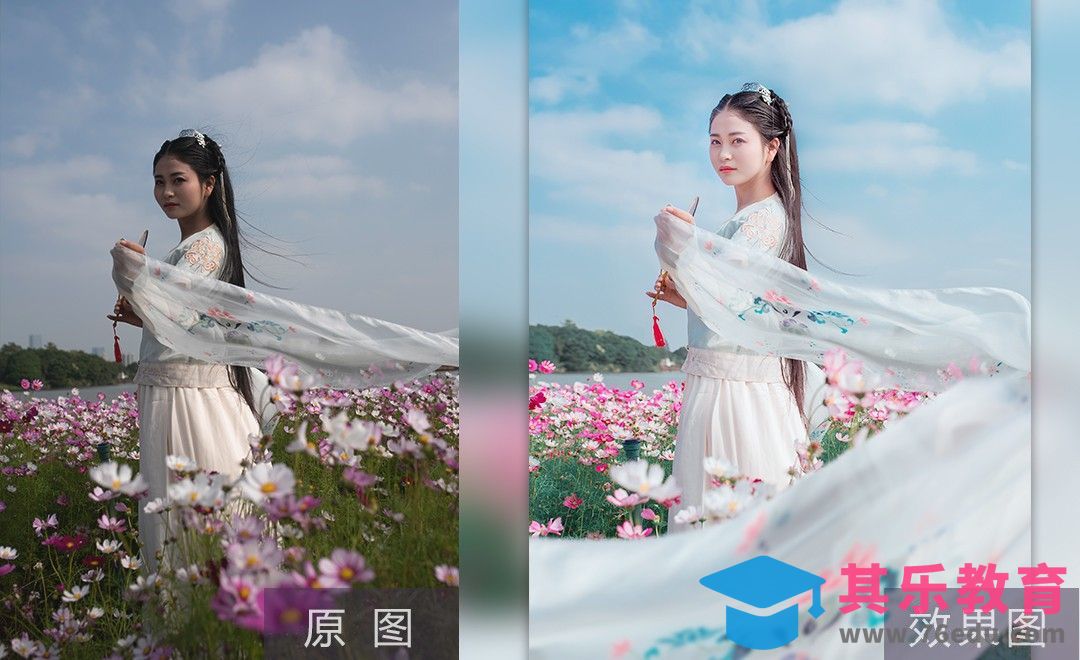 PS-那些ins风的清新古风人像如何处理后期[虎课网手机摄影入门视频教程][MP4产品摄影教程全集 ]-第1张图片-我要自学网