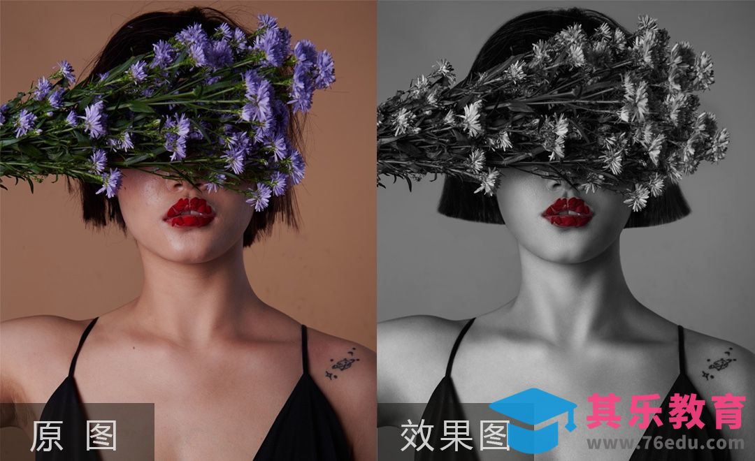 PS-如何打造超质感黑白人像（上）[虎课网手机摄影入门视频教程][MP4产品摄影教程全集 ]-第1张图片-我要自学网