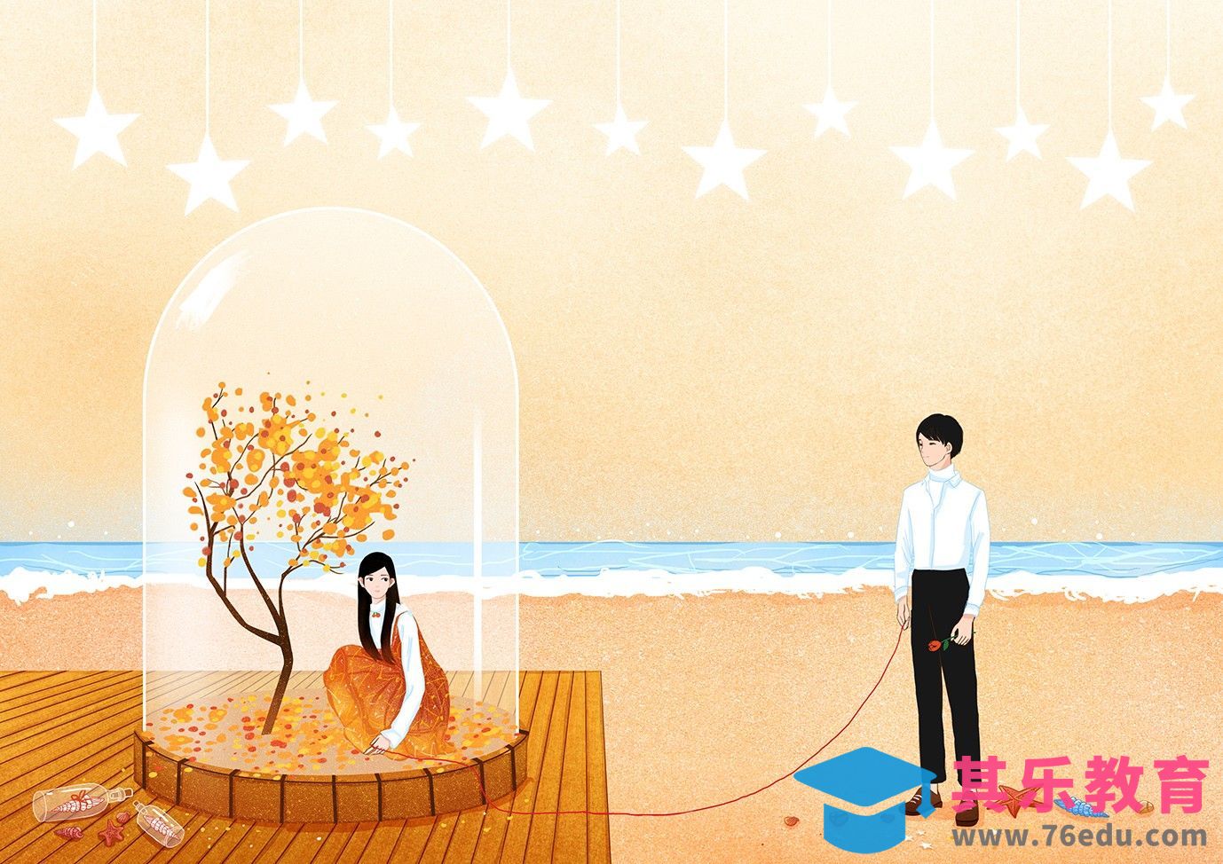 PS-板绘-清新风格手绘插画[虎课网绘画插画视频教程][ipad商业插画MP4教程全集 ]-第1张图片-我要自学网