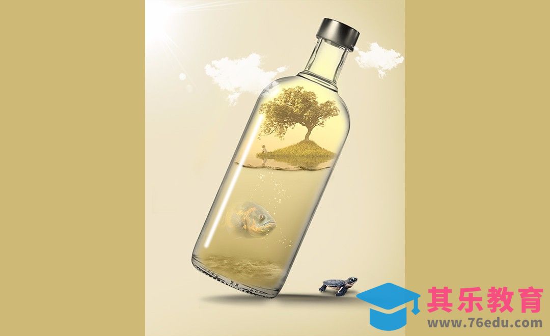 PS-自由与干旱-创意合成[平面设计视频教程][海报设计MP4高清全集 ]-第1张图片-我要自学网