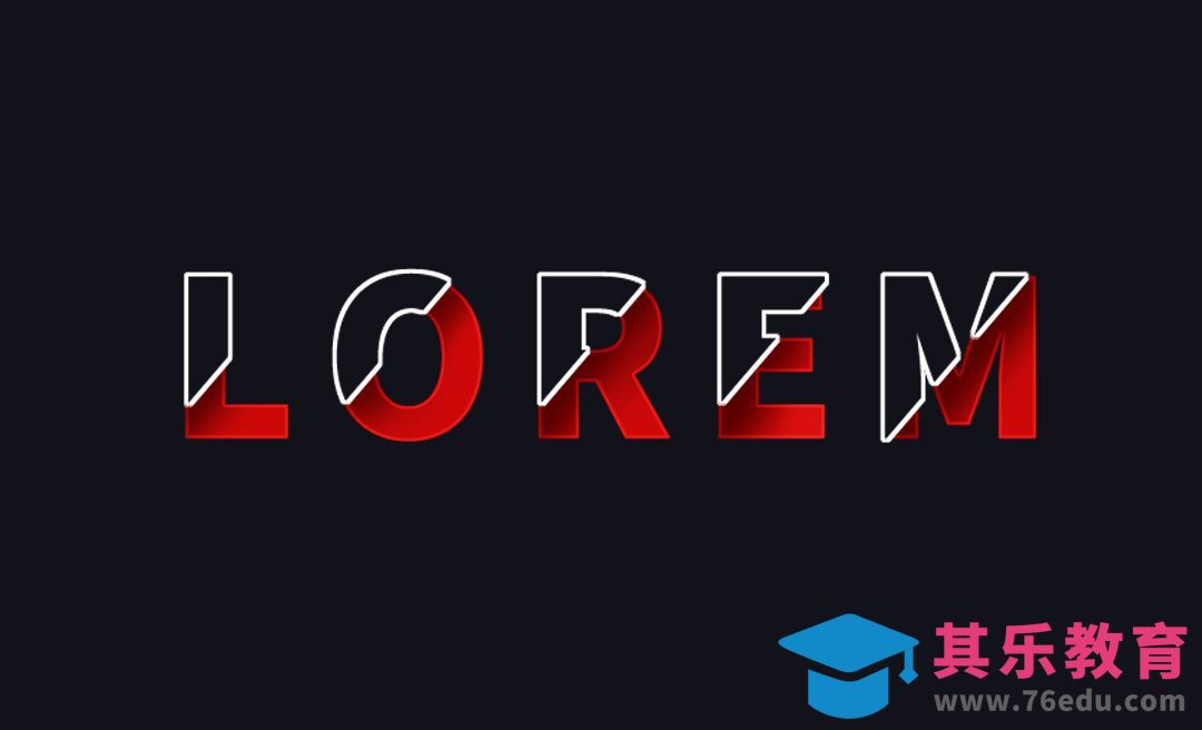 PS-叠加层次字体效果[虎课网平面设计视频教程][字体设计教程MP4高清全集 ]-第1张图片-我要自学网